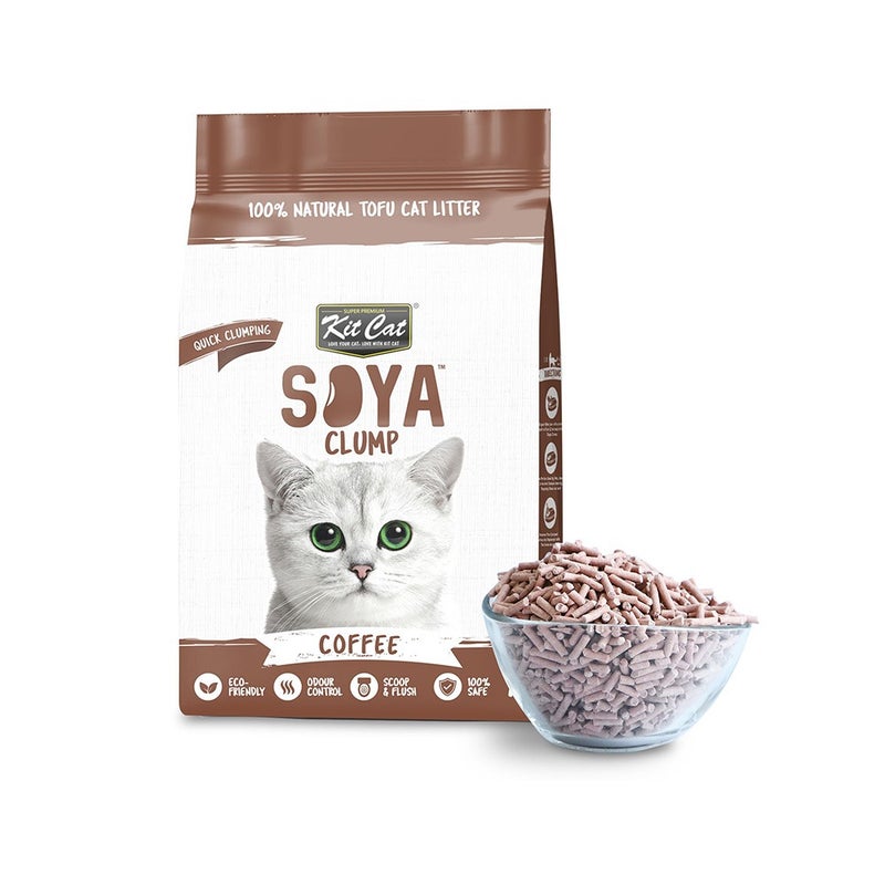 Kit Cat Soybean Litter Soya Clump Coffee, 7L
