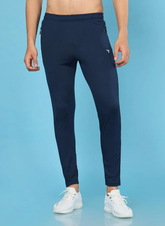تكنوسبورت Technosport Men Solid Slim Fit Track Pants