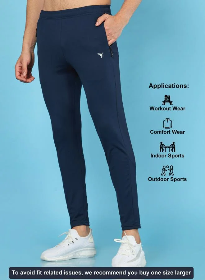 Technosport Technosport Men Solid Slim Fit Track Pants