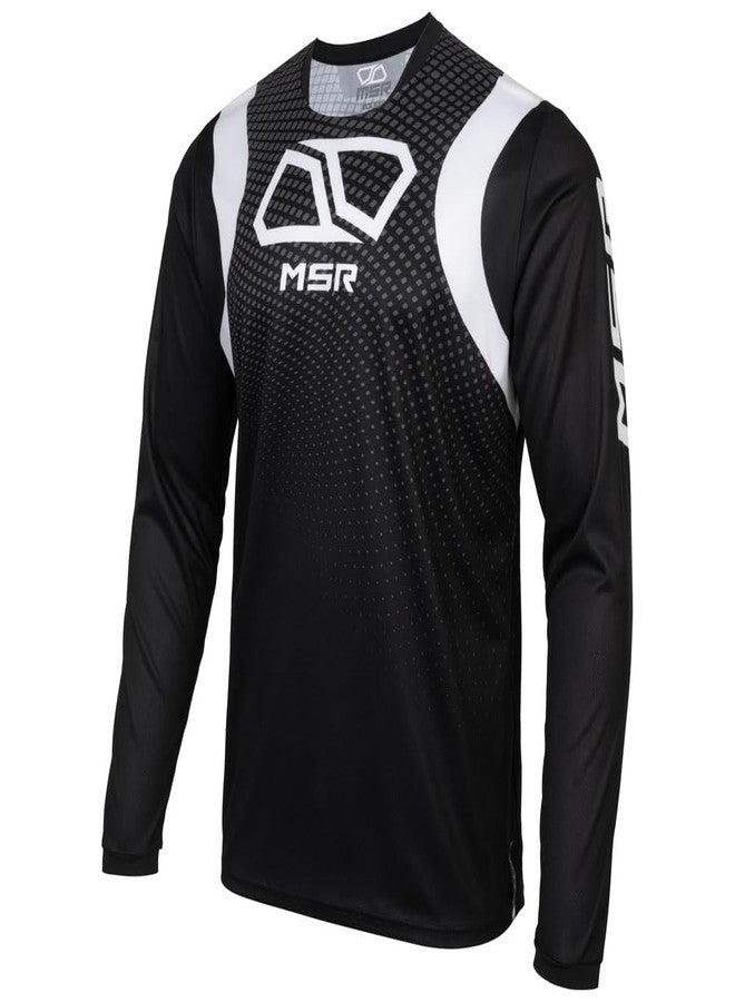 إم اس أر قميص MSR Axxis Range للدراجات النارية الترابية، موتوكروس، مقاس كبير جدًا (XXXXX) - أسود - Image 1