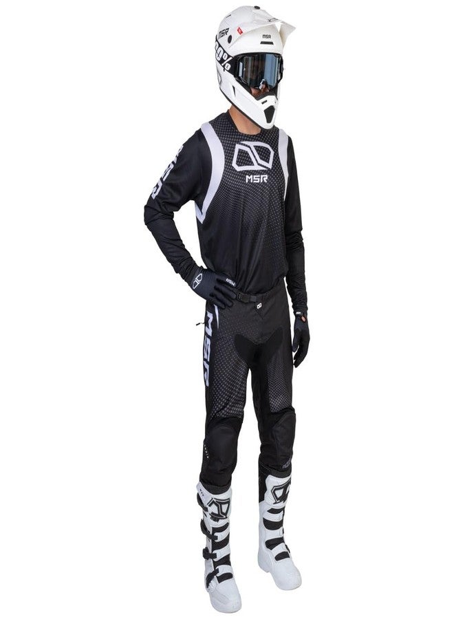 إم اس أر قميص MSR Axxis Range للدراجات النارية الترابية، موتوكروس، مقاس كبير جدًا (XXXXX) - أسود - Image 4