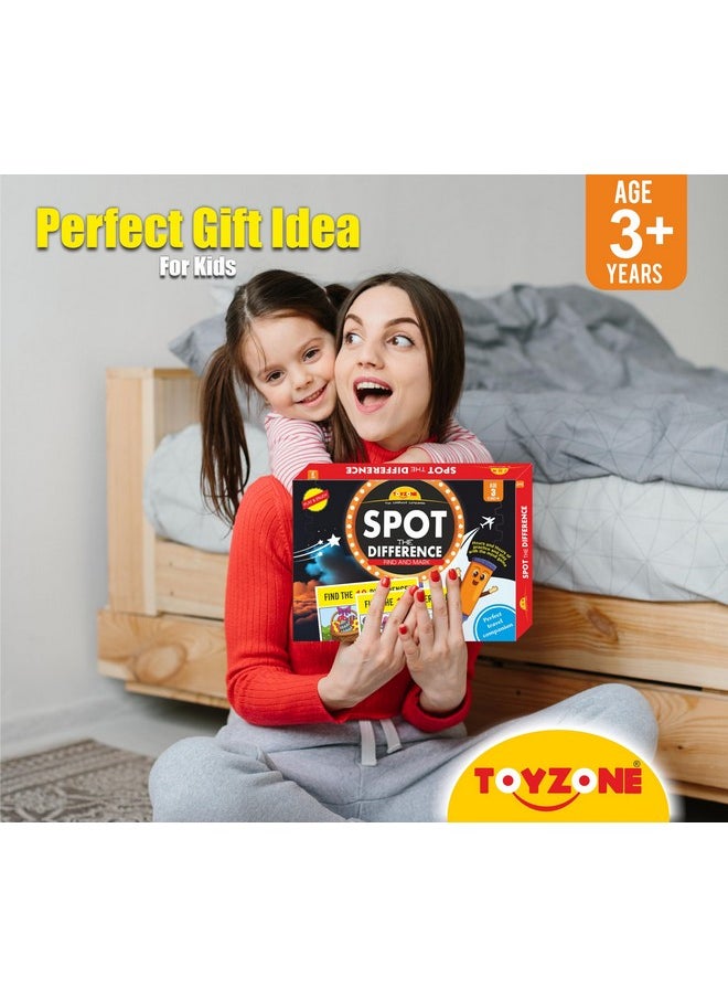Toy Zone Toyzone Spot The Differences | Find The Difference Game | Brain Games | Early Learner Educational Game | Matching Game | Great for Home, Road Trip, Travel, Camping - Best Gift for Kids Ages 3+  - Image 2