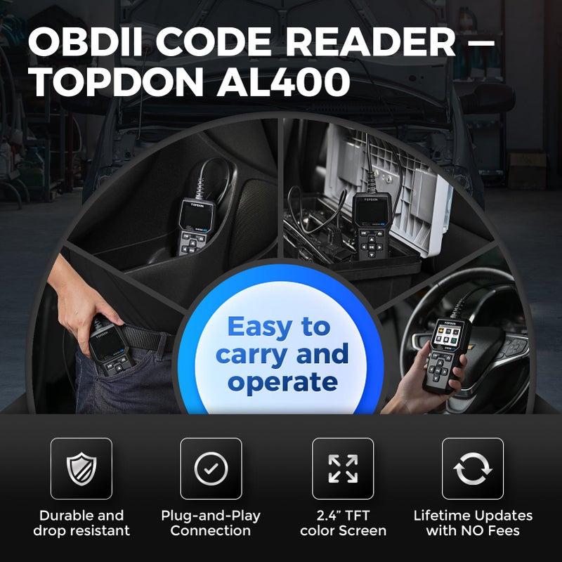 Topdon ArtiLink400 OBD2 Code Reader For Cars - Image 4
