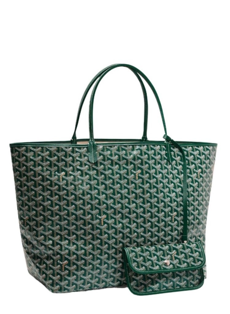 Printed Shopper Tote Green Pendants Random  - Image 2