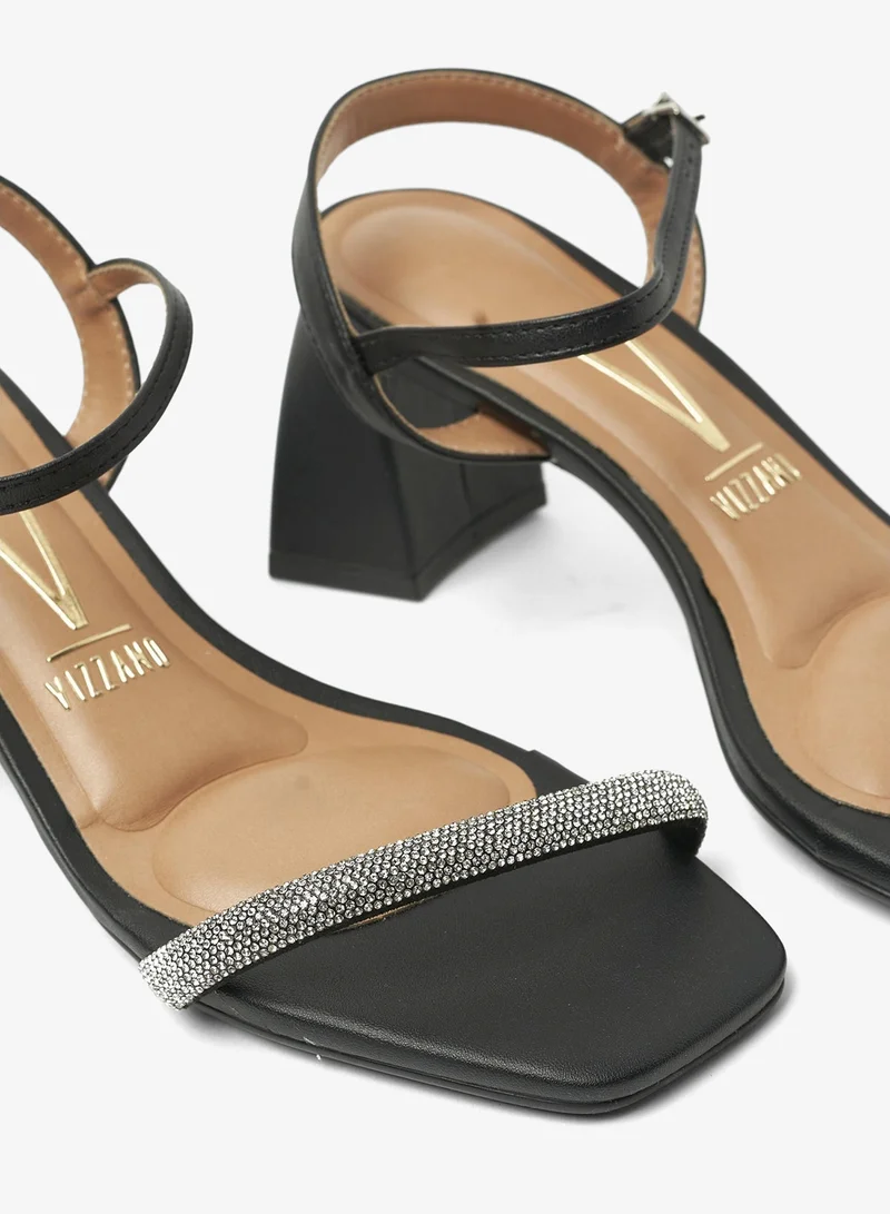 VIZZANO Black Women’s Slip-On Sandals – Comfortable Casual Footwear for Girls & Women for Women | Best Price UAE