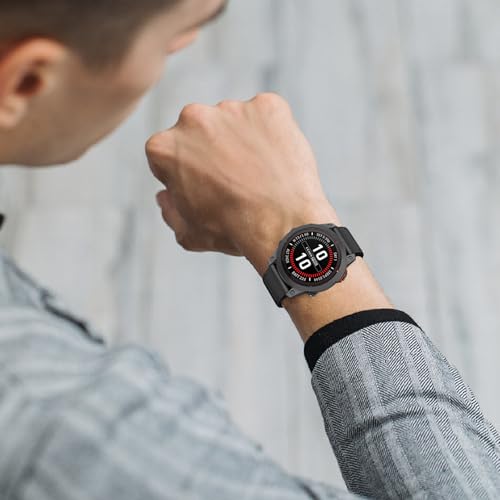 ISABAKE Watch Bands for Garmin Enduro 2/Fenix 6X/Fenix 5X, 26mm QuickFit Magnetic Silicone Strap for Fenix 8 51mm/Fenix 7X - Image 3