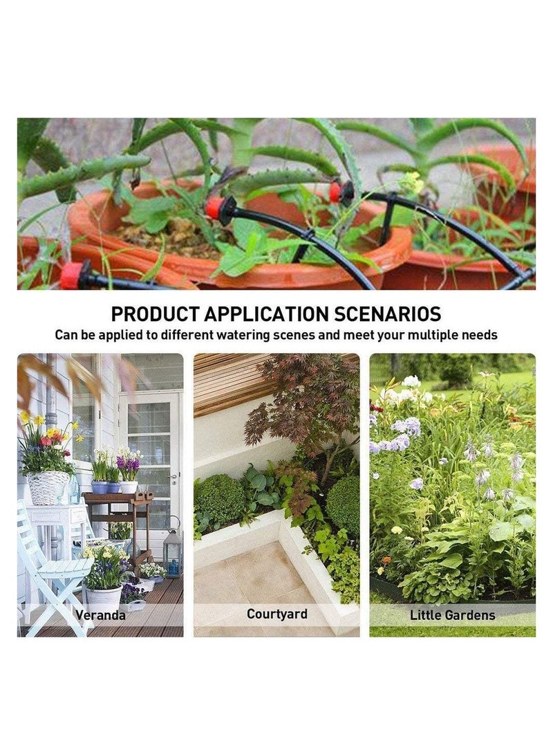 إيروريكس أطقم الري بالتنقيط 25 متر ملحقات ري الحدائق ، خرطوم توزيع نظام سقي النبات ، مجموعة سقي خرطوم حديقة النباتات ذاتية الصنع - Image 5