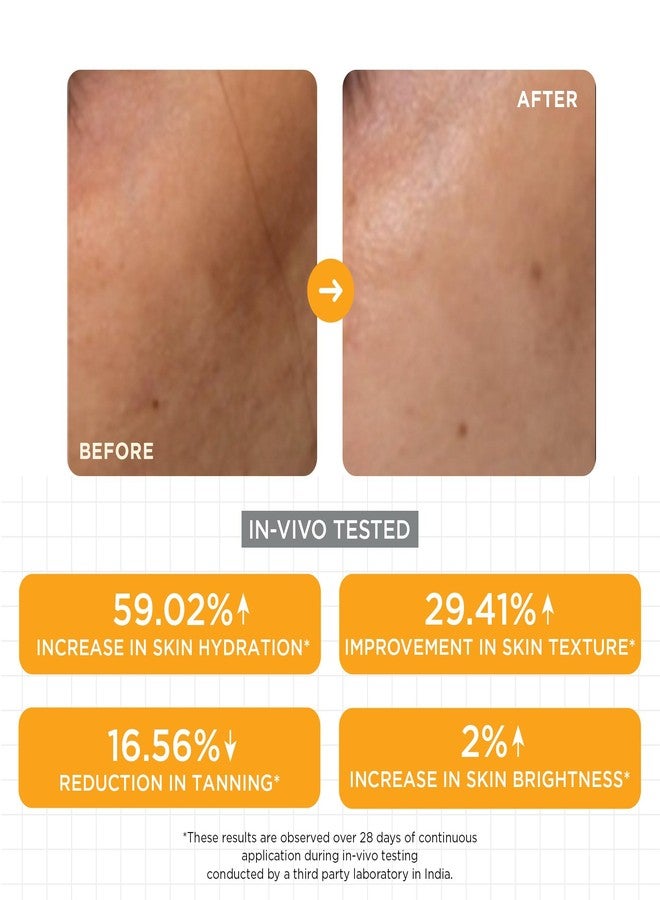 SKINQ 15% Vitamin C Glow Serum with L Ascorbic Acid, Ferulic Acid & Sodium Hyaluronate | Reduces Tan & Brightens Skin | Lightweight, Non-Sticky | For All Skin Types | In-Vivo Tested I Derma Formulated | 15ml - Image 5