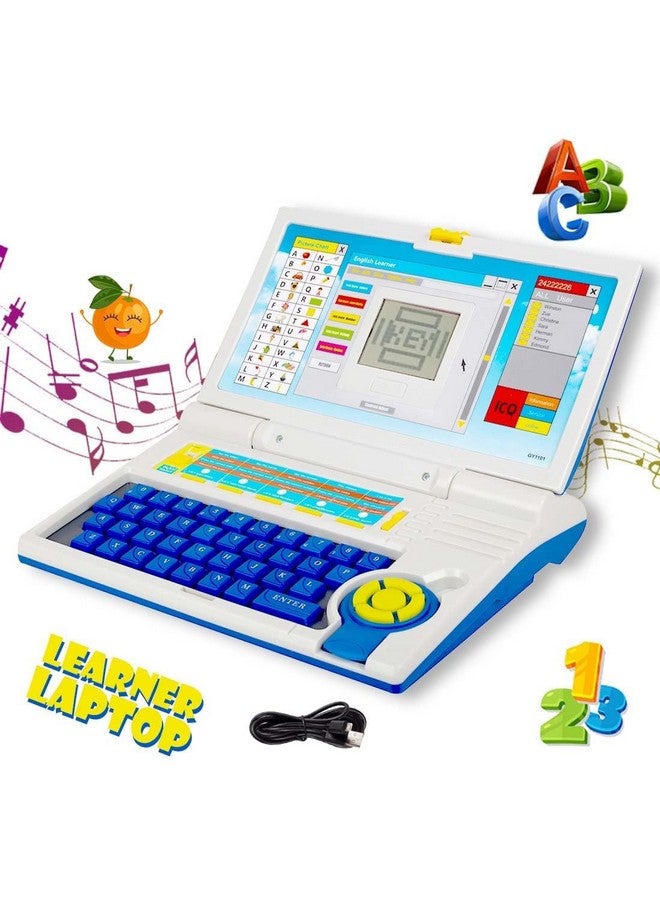 Magicwand 20 Fun Activities Educational Laptop Computer Toy with Mouse for Kids,Letter,Words,Games, Mathematics,Music,Logic,Memory Tool【Blue】【Pack of 1】 - Image 5