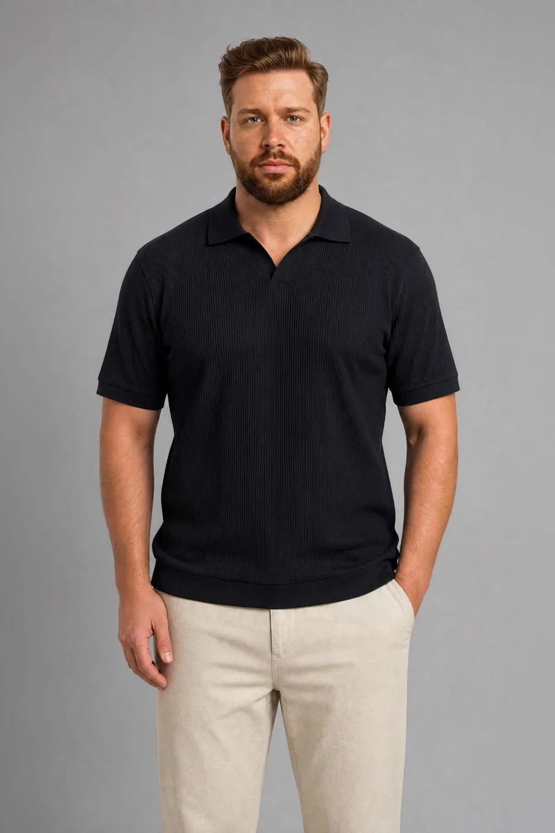 ديفاكتو Regular Fit Short Sleeve Polo T-Shirt