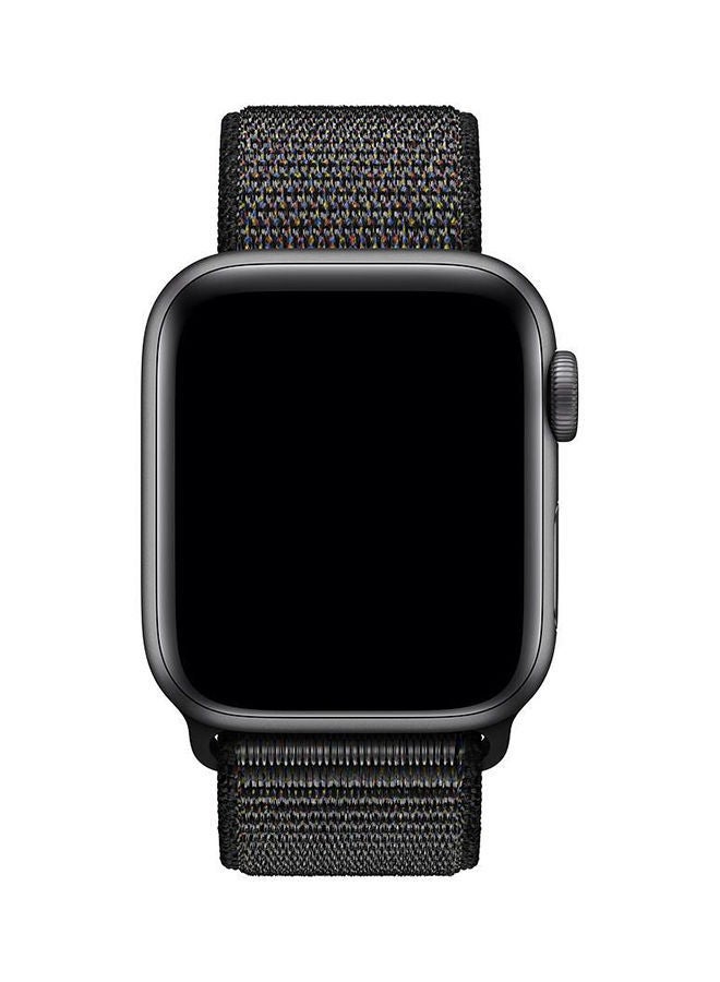 NIBEMINENT Smart Wrist Band For Apple Watch 44 mm Black - Image 2