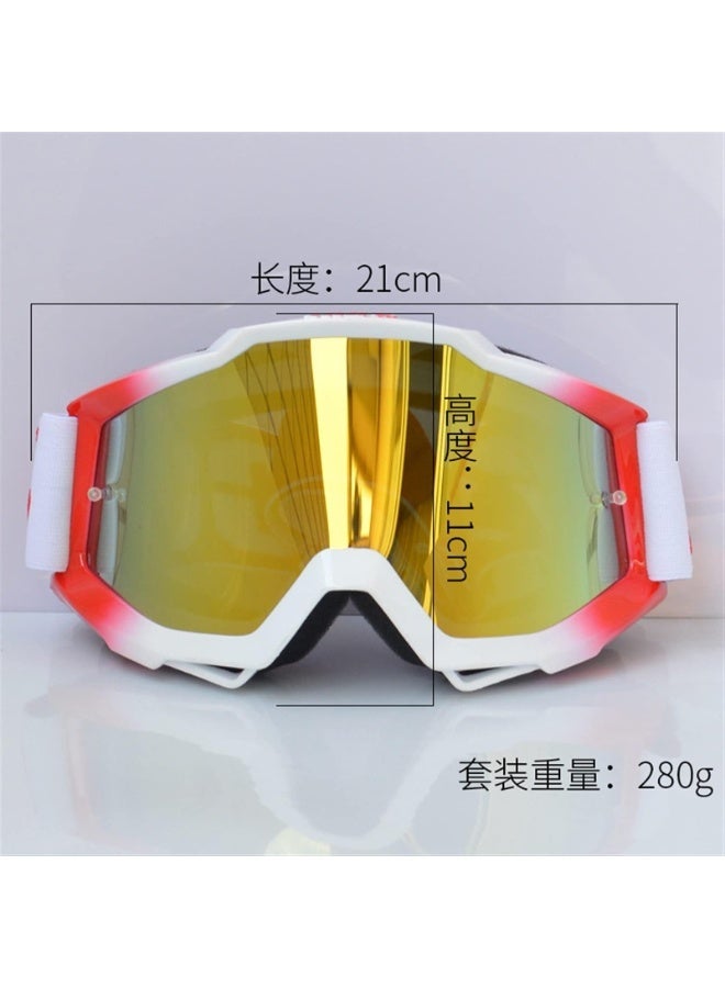 KOWVOWZ Motorcycle Glasses, Motorbike Glasses Motocross Goggles MTB Glasses Off Road Dirt Bike Motorcycle Helmets Goggles Ski Sport Glasses Mountain Bike Goggles Motocross Goggles - Image 2