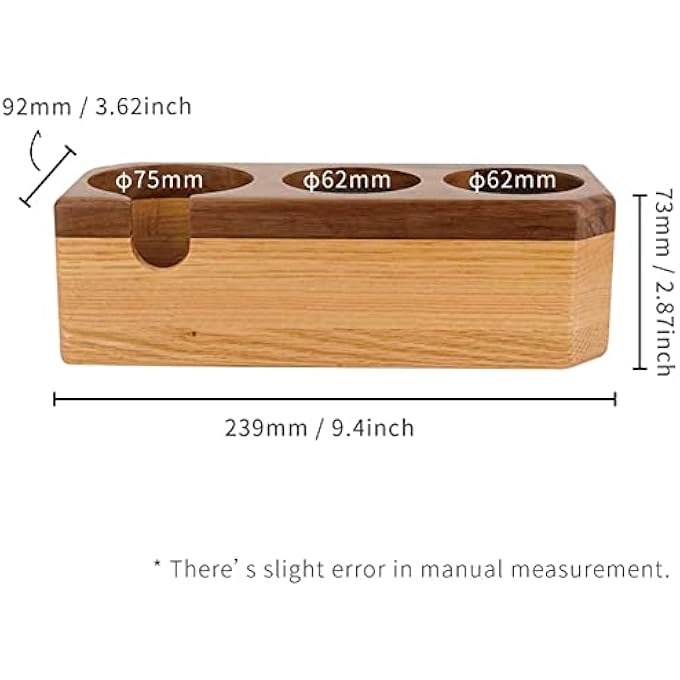 ريحني حامل دك القهوة 58 مم، حامل خشبي لقاعدة دك الإسبريسو، محطة دك القهوة، حامل فلتر القهوة، حامل دك فلتر القهوة - Image 2