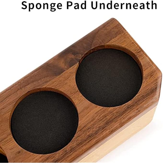 ريحني حامل دك القهوة 58 مم، حامل خشبي لقاعدة دك الإسبريسو، محطة دك القهوة، حامل فلتر القهوة، حامل دك فلتر القهوة - Image 3