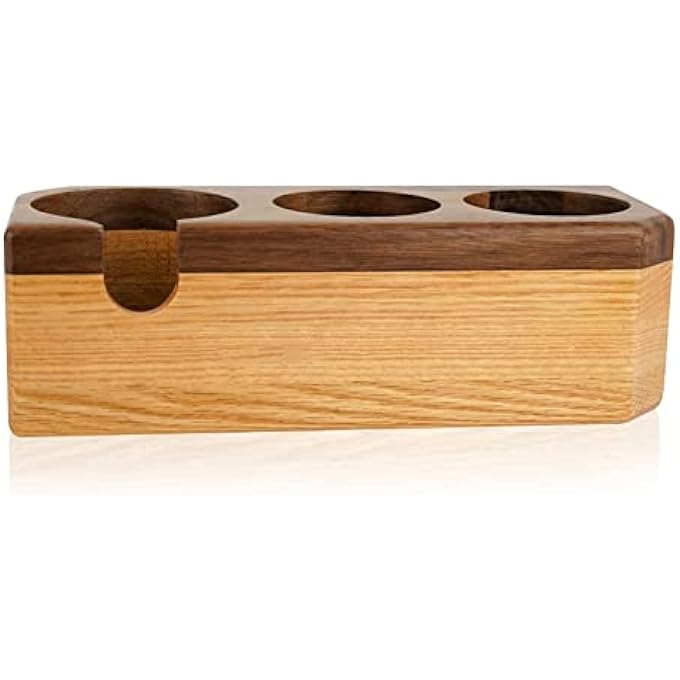 ريحني حامل دك القهوة 58 مم، حامل خشبي لقاعدة دك الإسبريسو، محطة دك القهوة، حامل فلتر القهوة، حامل دك فلتر القهوة - Image 1