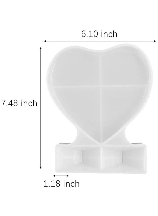 1-Piece Silicone Mold Heart Shape DIY Resin - Image 2
