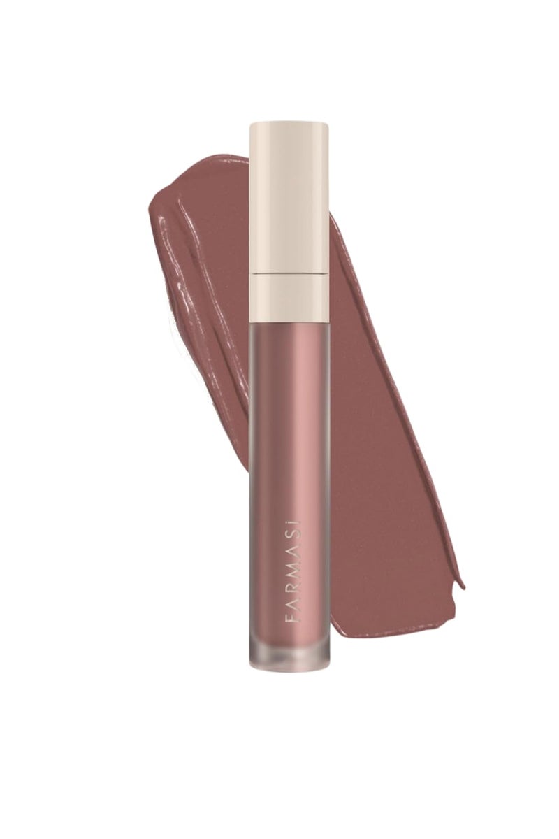 FARMASi Make Up Matte Liquid Lipstick, Long-Lasting and Ultra-comfortable, High-Impact, Lightweight, Organic, Pure Pigments 0.14 fl.oz (Au Natural)