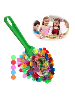 SYOSI Counters Counting Chips Plastic Markers Mixed Colors for Chips, for Family Educational Games, Counting, and Sorting, Science and Educational Activities 100pcs   5 Clear Color  - Image 1