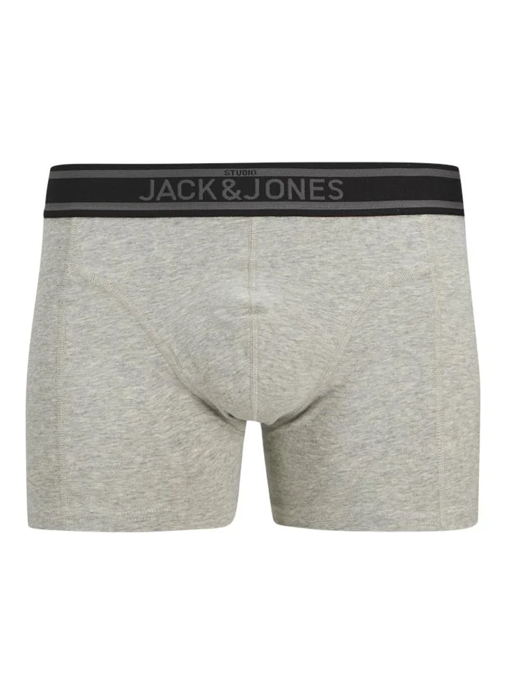 JACK & JONES Jackyle 3 Pack Logo Band Solid Trunks