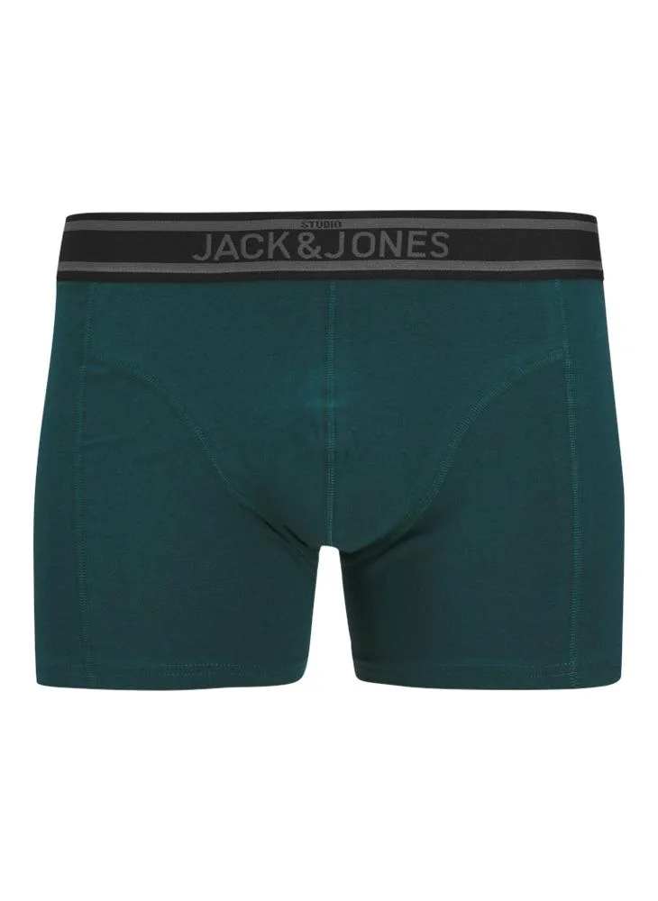 جاك اند جونز Jackyle 3 Pack Logo Band Solid Trunks