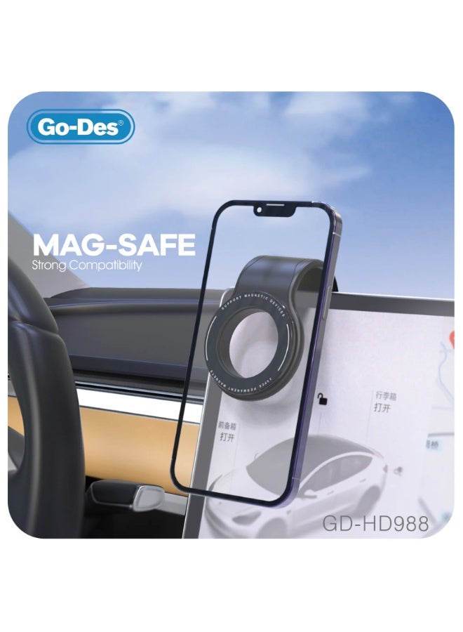 Super Strong Magnetic Car Phone Holder, MagSafe Compatible, Dashboard & Air Vent Mount, Fold Freely Car Phone Holder Magnet Car Support Mount | WIDGETS MATRIX - Image 5