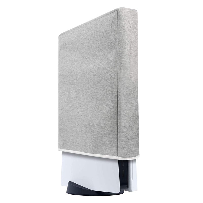 Raryars PS5 Console Dust Cover PS5 Dust Protector Custom Designed for PlayStation 5 Console Disc Edition & Digital Edition with Thick Cotton Precision Cut Easy Access Cable Port - Image 1