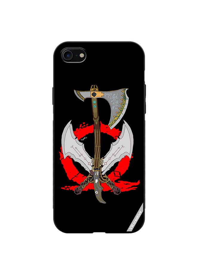VR CREATIVE Protective Case Cover For Apple iPhone 7/8/SE 2020 God Of War Weapons Design Multicolour - Image 1