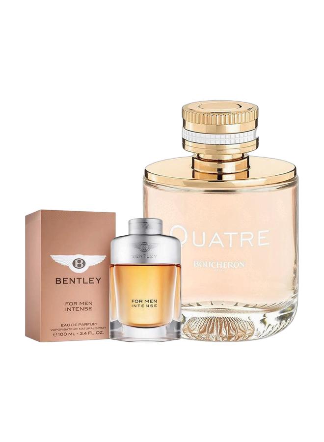 BENTLEY Intense Men & Quatre Women Perfume Combo (100ml + 100ml) - Image 1