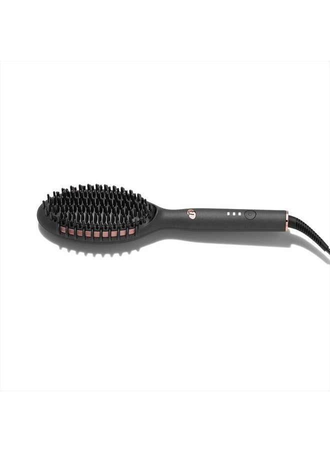 T3 Micro - T3 Edge Heated Smoothing, Styling & Straightening Brush with Ion Generator, 3 Heat Settings, Custom-Blend Ceramic Surface - Image 1