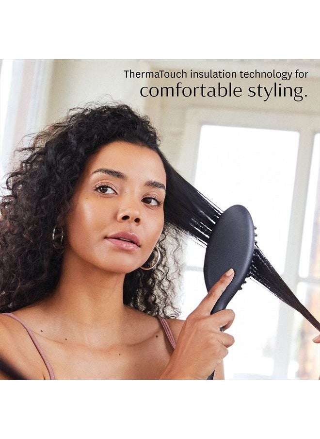 T3 Micro - T3 Edge Heated Smoothing, Styling & Straightening Brush with Ion Generator, 3 Heat Settings, Custom-Blend Ceramic Surface - Image 1