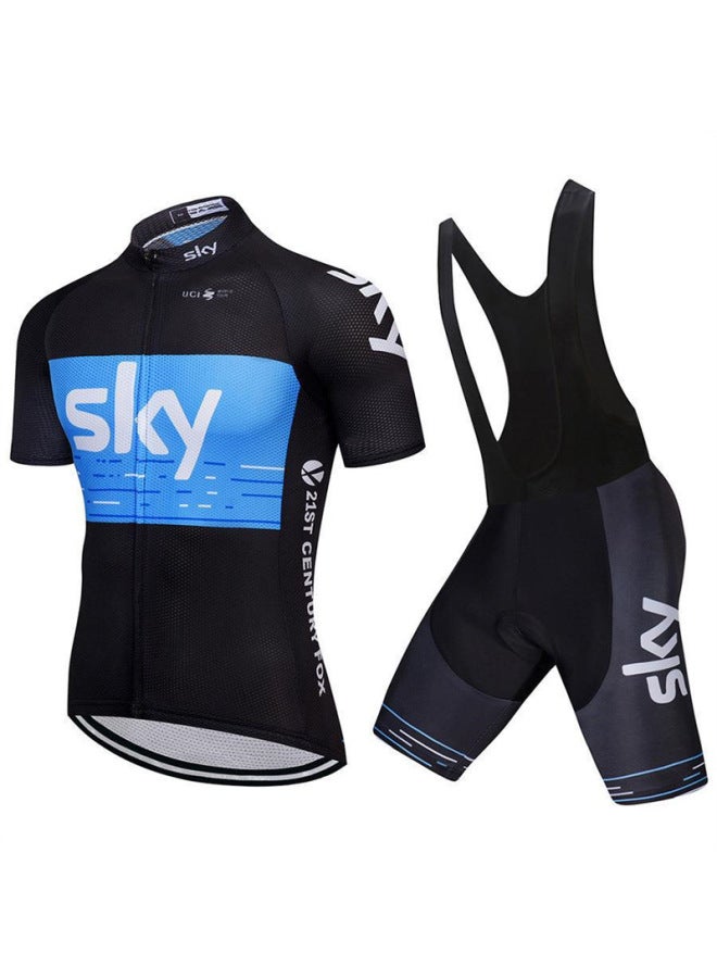 New Short Sleeve Cycling Jersey Set Bicycle Men's And Women's Moisture Wicking Outdoor Clothes Mountain