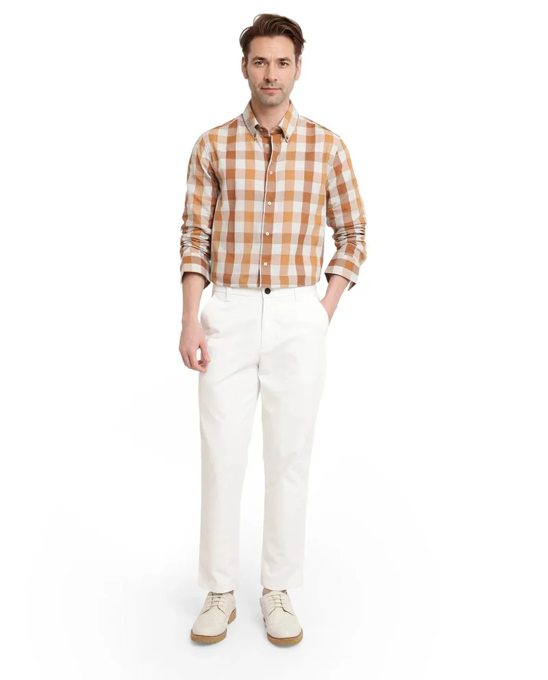 Rare Rabbit Men's Regular Fit Checks Shirt