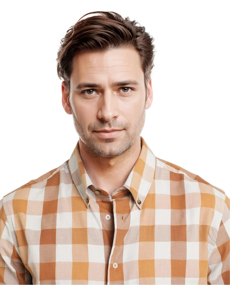 Rare Rabbit Men's Regular Fit Checks Shirt