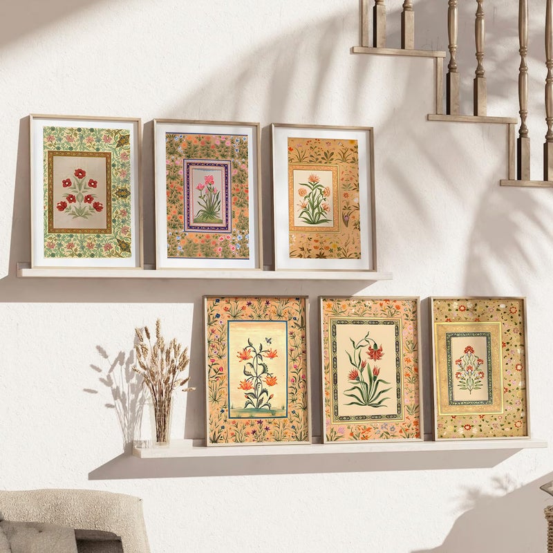 kotart Premium Digital Madhubani Art Paintings with Frame for Home Decor Painting for Wall Decoration Pack of 6 10x13 wall decor - Image 1