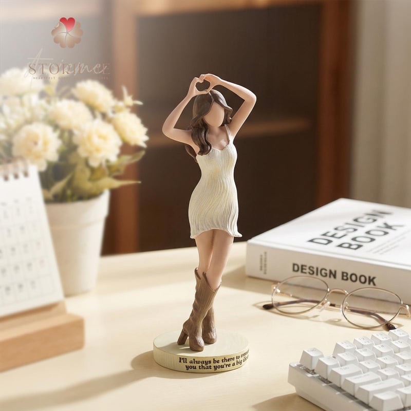 Storieme Best Friend Figurines Gifts for Women: Taylor Inspired Emotional Support Inspirational Gift for Teen Girls - Long Distance Friendship Soul Sister Gifts for Birthday - Image 2