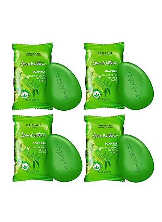 Oriflame - Love Nature Soap Bar With Anti-Bacterial Neem Extract - Set Of 4 - Image 1