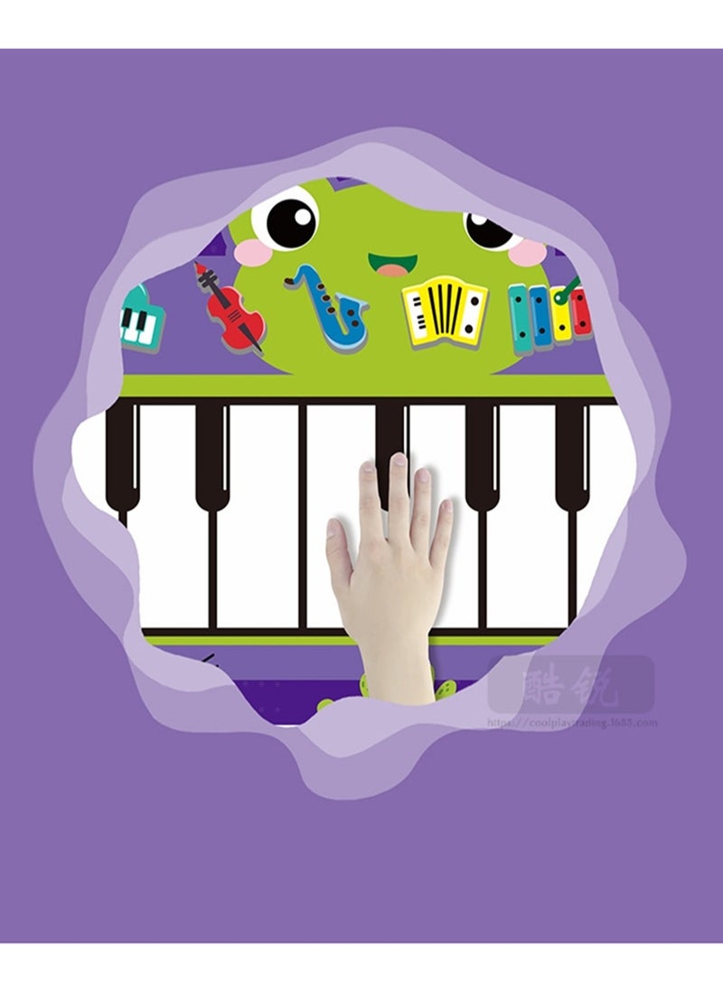 50*80cm children's early education drum music blanket touch piano mat jazz drum educational toy  - Image 2