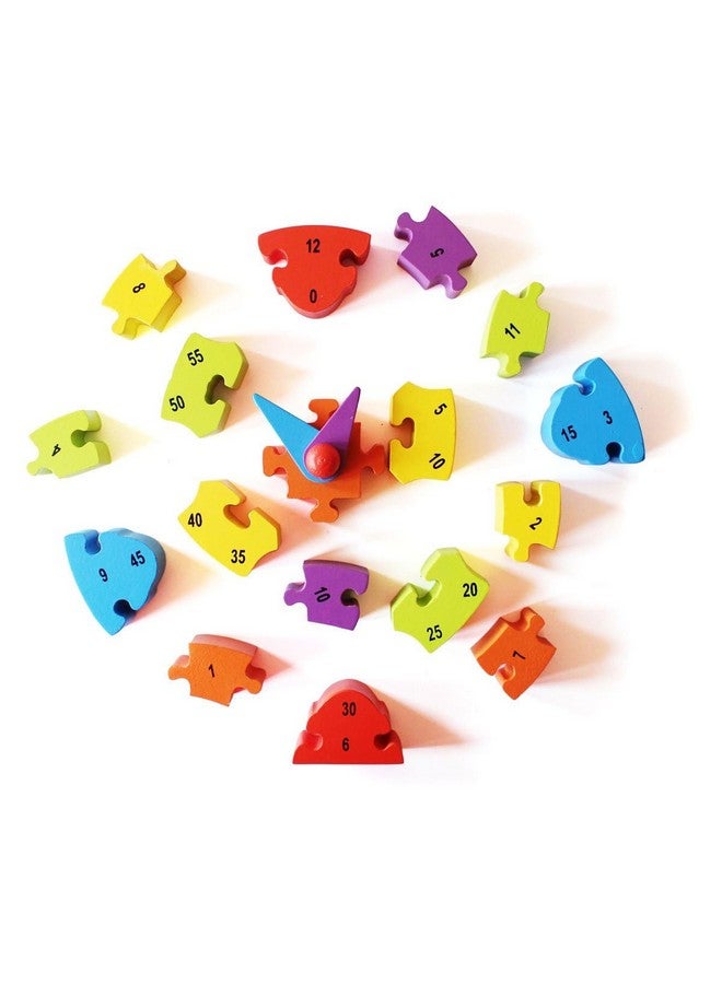 Shumee Wooden 3D Puzzles (Clock Puzzle) | Early Learning Toy | Time Learning | Educational Learning Clock Toy - Wooden Clock - 3-6 Years | Cognitive Toy for Kids - Image 3