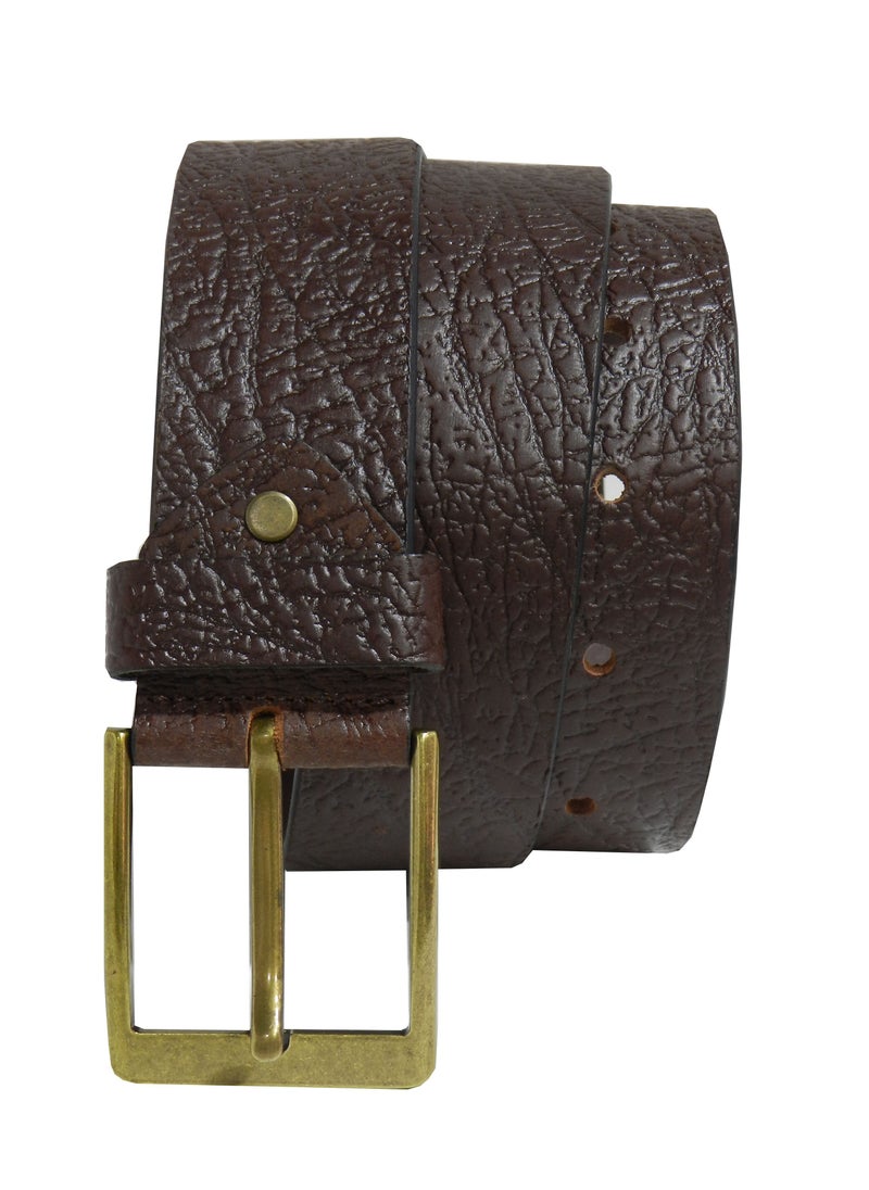 LAVERI LEATHER GENUINE LEATHER 45 MM CASUAL JEANCE BELT FOR MENS IN BROWN  - Image 2