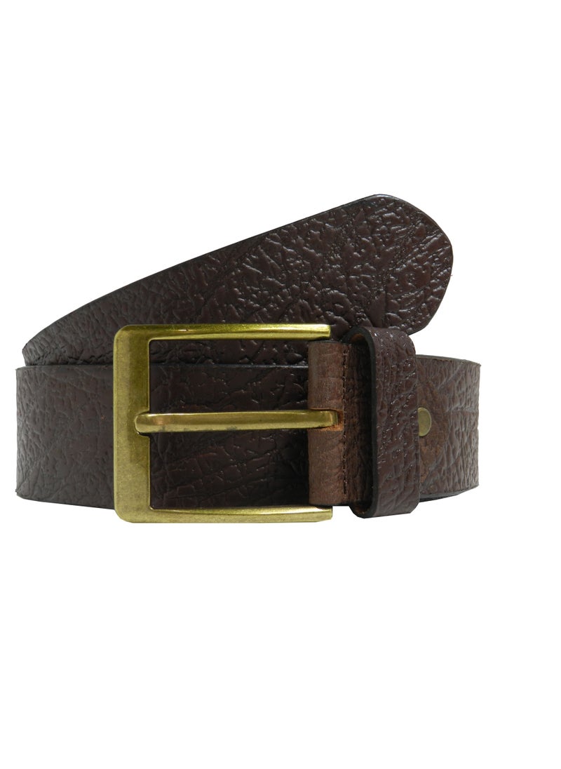 LAVERI LEATHER GENUINE LEATHER 45 MM CASUAL JEANCE BELT FOR MENS IN BROWN  - Image 1