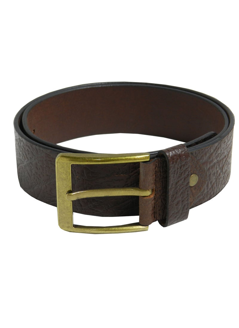 LAVERI LEATHER GENUINE LEATHER 45 MM CASUAL JEANCE BELT FOR MENS IN BROWN  - Image 3