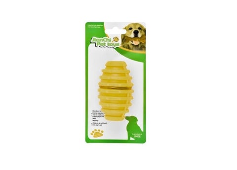 Bomb Shaped Chewing Toy for Dogs - Yellow