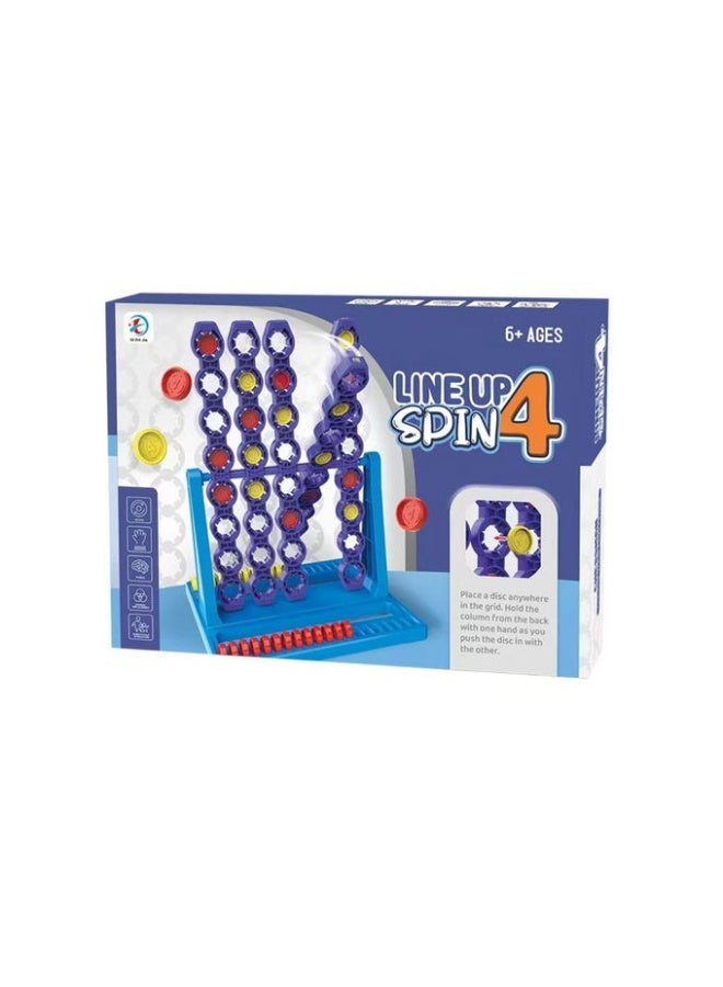 Connect 4 Spin features 4 rotating grids, 2 board games for families and children, and strategic board games for ages 6 and up - Image 2