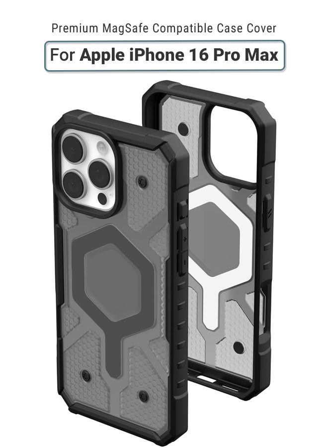 huanmate Apple iPhone 16 Pro Max MagSafe Case Black/Dark Grey- High Quality Strong Magnet, Wireless Charging Compatible, Shockproof Protection, Ultra Slim Anti-Scratch Magnetic Cover for Apple iPhone 16 Pro Max - Image 1