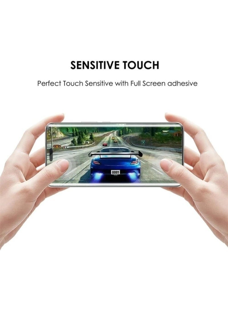 Lynacz Original Screen Protector For Honor Magic 8 Pro UV Glass 3D Curved Edges Full Cover Tempered Glass Screen Protector Full Glue Edge to Edge Coverage Anti Scratch Anti Smudge Glass for Honor Magic8 Pro - Image 4