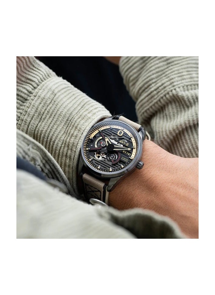 AVI-8 AV-4074-02, Automatic Men Watches, Leather Strap  - Image 2