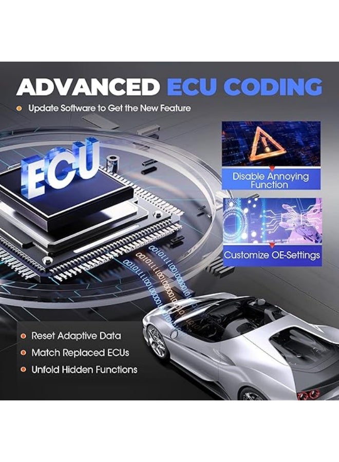 LAUNCH OBD2 Diagnostic Machine CRP919XBT, ECU Coding, Actuation Test, 35+ Special Reset Functions, CANFD & DOIP Support, Fault Diagnostic Machine, VAG Guided Function, Full Car System Diagnosis - Image 2