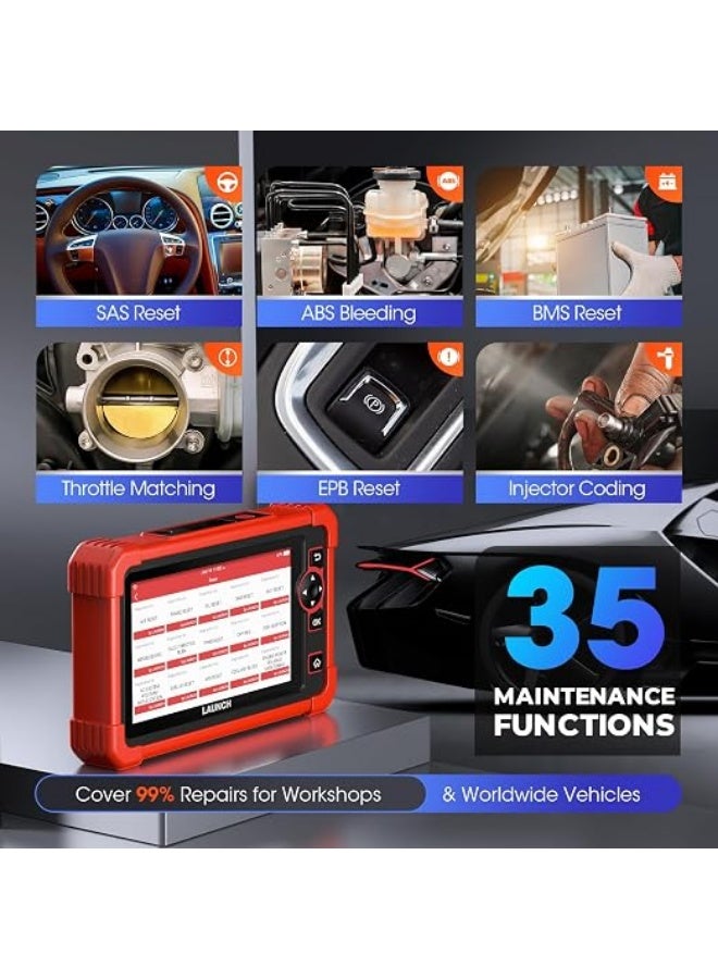 LAUNCH OBD2 Diagnostic Machine CRP919XBT, ECU Coding, Actuation Test, 35+ Special Reset Functions, CANFD & DOIP Support, Fault Diagnostic Machine, VAG Guided Function, Full Car System Diagnosis - Image 4