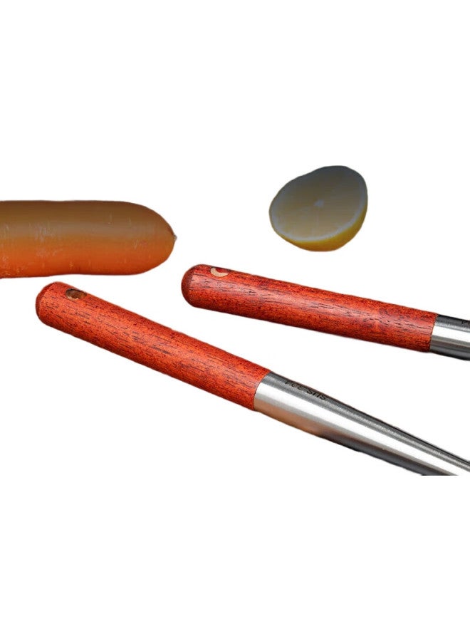 Yata 304 Stainless Steel Soup Ladle, Cooking Spoon, Large Pot Ladle, Extended Wooden Handle, Heat-Resistant, For Home Use - Image 2