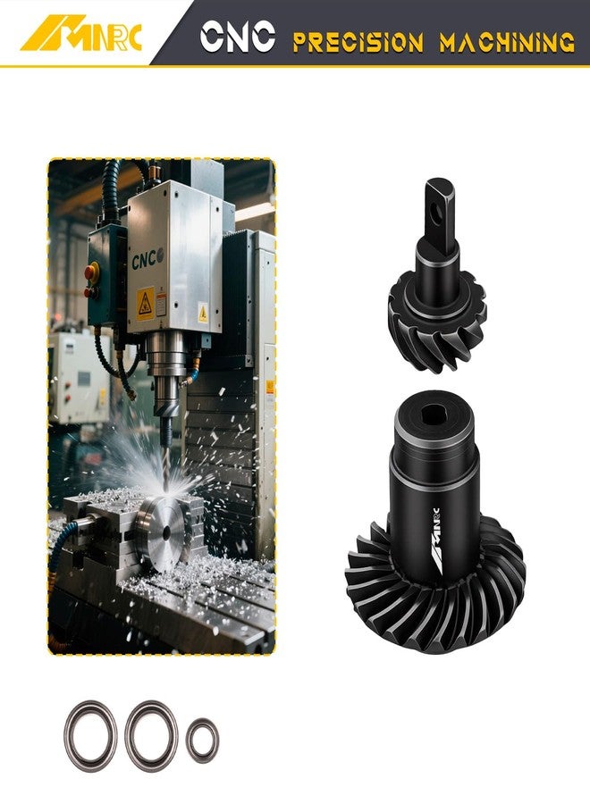 NMNRC 1pc Steel Diff Differential Helical Gear 12T/24T Compatible with FMS 1/24 1/18 FCX24 FCX18 Series Upgrades Part - Image 5